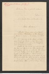 Nachlass Franz Steindachner, Brief von F. Sikora an die Kaiserliche Akademie der Wissenschaften (12.12.1901), Inv.Nr. 4.14, Seite 1